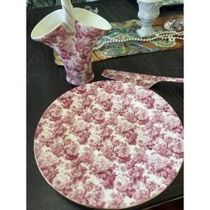 Formalities Baum Brothers Porcelain Handle Basket plate, and serving utensil